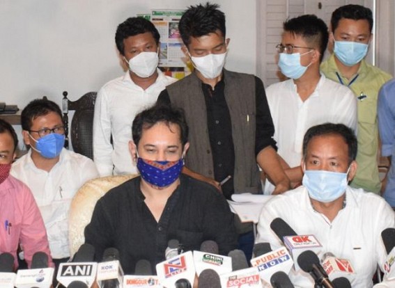 TIPRA Motha held press meet, announced Youth Wing's name. TIWN Pic May 25